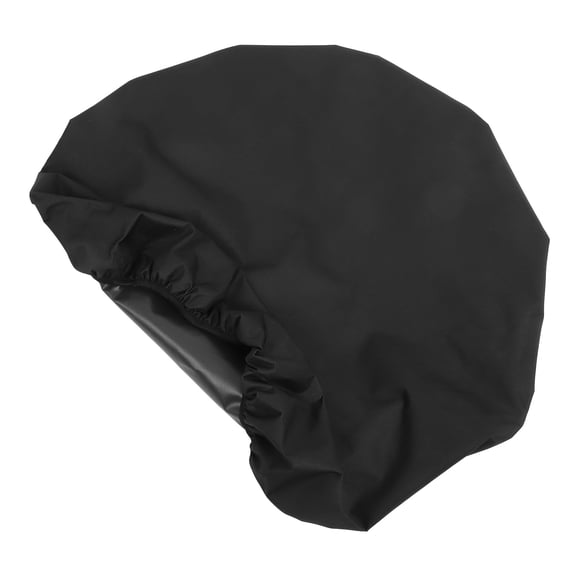 CATIEBYE Outdoor Fireplace Cover Weather Resistant with Elastic Cord for Garden Use Black