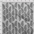 thumbnail image 3 of oneOone Cotton Jersey Black Fabric Leaves Block Sewing Fabric By The Yard Printed Diy Clothing Sewing Supplies 58 Inch Wide, 3 of 4