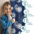 thumbnail image 3 of Blackout Kids Curtains,Paisley Pattern Childrens Insulated Curtains Set Of 2,Bedroom Essentials,Toddler Room Decor 52"x84"(132x213cm), 3 of 4