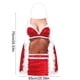 thumbnail image 3 of xihome Delantales navideños para parejas, delantal de cocina de polister con lazo ajustable, bolsillo frontal, ideal para cocinar, hornear y fiestas navideñas., 3 of 6