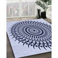 thumbnail image 2 of Ahgly Company Indoor Square Patterned Deep Periwinkle Purple Area Rugs, 3' Square, 2 of 6