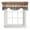 Gray, variant on Tie Up Valances for Windows, Farmhouse Light Blue Brown Adjustable Valance Curtains Window Treatment for Living Room/Bedroom, Vintage Wooden Striped Rod Pocket Kitchen Curtains & Drapes 42x18 Inch