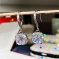 thumbnail image 4 of K-KED 925 Silver Drop Earring Gift Elegant Women Cubic Zircon Anniversary Jewelry-Silver, 4 of 8