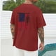 thumbnail image 3 of Tops para hombre, blusas y camisas de cuello redondo y manga corta para hombre, blusas casuales de cuello redondo con estampado de moda para hombre, blusas de cuello redondo y manga corta, camisas par, 3 of 5