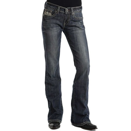 Stetson - Stetson Jeans Women Candelabra Deco X Bootcut Dark 11-054 ...