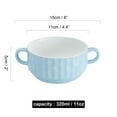 thumbnail image 2 of Qeeadeea Bouillon Cups, French Onion Soup Bowls With Handles, French Onion Soup Crocks Oven Safe, Microwave Soup Bowl, Soup Mug-blue-11x11x5cm, 320ml, 2 of 7
