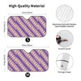 thumbnail image 3 of XMXY Car Sun Shade Windshield, Purple Aztec Ethnic Stripe Automotive Front Window Sun Visor for Cars SUV Trucks, Medium Size, 3 of 8
