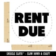thumbnail image 2 of Rent Due Bold Text Bill Self-Inking Rubber Stamp Ink Stamper - Blue Ink - Mini 1/2 Inch, 2 of 7