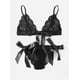 thumbnail image 1 of Lencería sexy de estilo europeo y americano, ropa interior sexy de mujer con lazo grande de tres puntos y abertura, 1 of 6