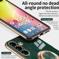 thumbnail image 6 of Allytechgroup Galaxy A14 5G Case with Stand, Cute Spacemen Design Plating Back Cover Slim Fit Bumper Shockproof Protective Phone Case for Samsung Galaxy A14 5G, Darkgreen, 6 of 11