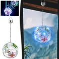 thumbnail image 2 of dajkiuy Garden Hanging Solar Light Round Ball Light with Butterfly with Waterproof Weaving Lamp Garden Decoration Decorative Nightlight, 2 of 9