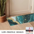 thumbnail image 3 of Teal Gold Marble Pattern Door Rugs,Washable Non Slip Door Mats Indoor,Decorative Door Mats,Entry Mat Indoor for Entrance,Bedroom,Kitchen,Bathroom,16"x47", 3 of 6