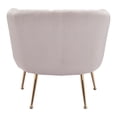 thumbnail image 6 of ZUO Deco Modern Accent Chair in Gray & Gold, 6 of 9