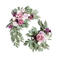 thumbnail image 1 of veasfak 2 Pieces Artificial Wreath Artificial Floral Swag Simulation Garland Flower Swag p, 1 of 9
