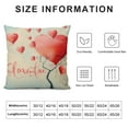 thumbnail image 5 of Nawypu Valentines Day Pink White Throw Pillow Covers Pink Heart Balloon Love in The Air Flamingo Romantic Cushion Case Home Decor Weeding Anniversary Valentine’s Decoration, 5 of 5