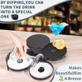 thumbnail image 2 of fafa-Margarita Salt Rimmer Set, New Upgraded 1 Pack 3 Tier Bar Glass Rimmer Black Plastic Sugar and Salt Rimmer Box with Sponge for Cocktail Bartender Tool, 2 of 4