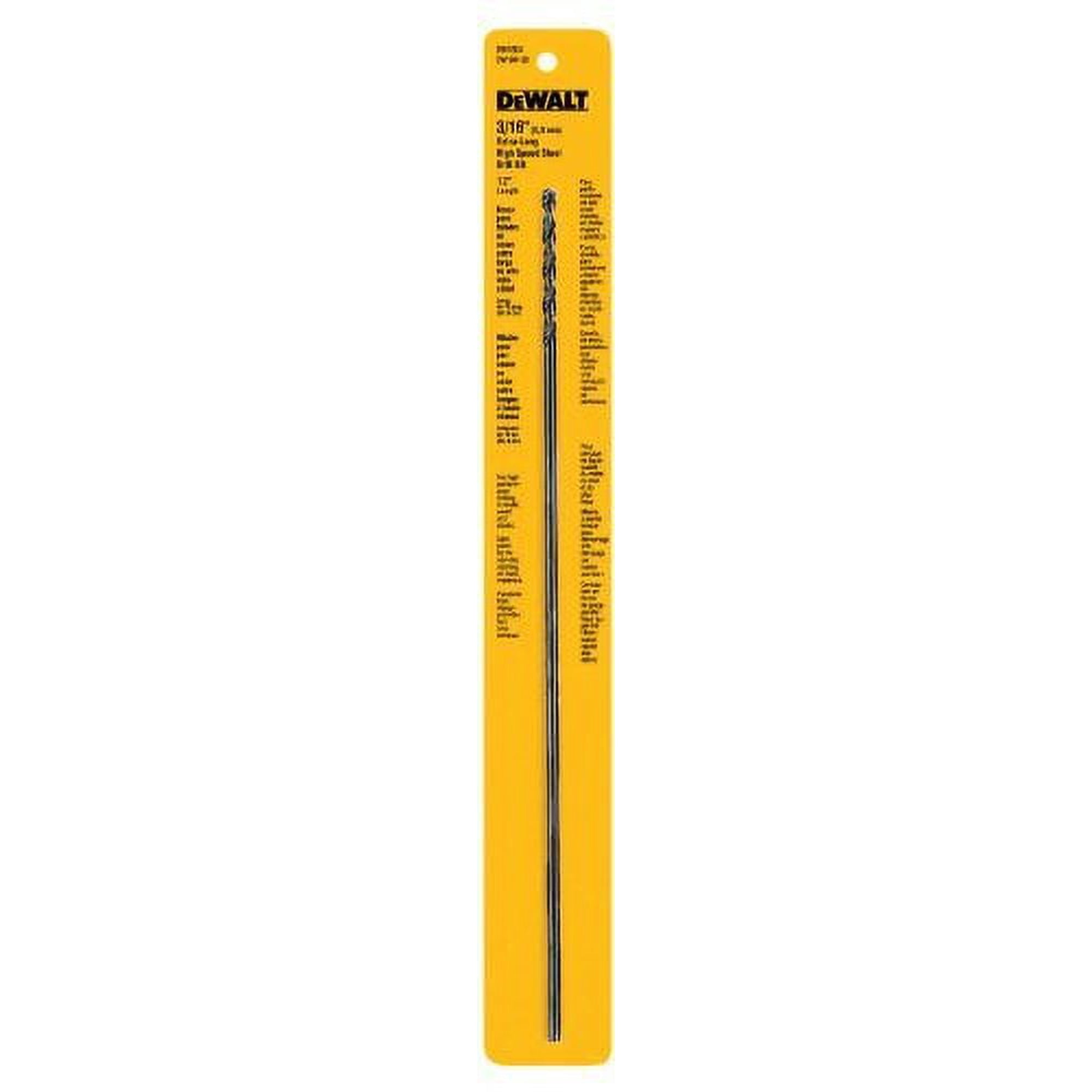Dewalt Accessories 3/16 x 12 High-Speed Split-Point Steel Drill Bit