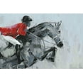 thumbnail image 2 of Parvez Taj "Equestrian Jump" Painting Print on Wrapped Canvas, 2 of 7