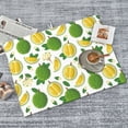 thumbnail image 6 of Dish Drying Mat, Cute Durian Flower Leaves Absorbent Microfiber Kitchen Mat, Heat Resistant Drying Mat Kitchen Counter for Dishes, Utensils, Pots, Pans, Drainer Mats 18x24in, 6 of 7