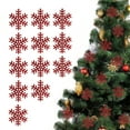 thumbnail image 2 of FastXmas 12PCS Christmas Tree Ornaments Snowflakes Decorations - Glitter Snowflakes Hanging Decorations for Winter Holiday Christmas Birthday Party Decoration Supplies, 2 of 6