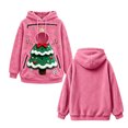 thumbnail image 6 of Christmas Santa Reindeer Pet Pouch Hoodie, Drop Shoulder Carrier Sweatshirt with Side Zip for Festive Xmas Holiday Wear, 6 of 6