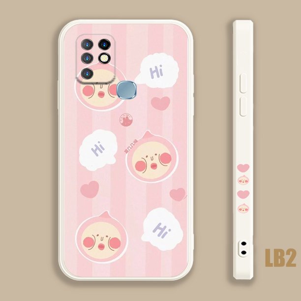Pedo Melocotón Rosa Lindo JTF13 Para Tecno Camon 18 18P 18T Spark Go 2022 Funda Para Teléfono Borde Cuadrado