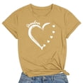 thumbnail image 2 of Ichuanyi Womens Tops Women Heart Printing Short Sleeve Shirt Casual Tops Blouse, 2 of 3