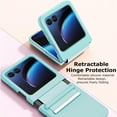 thumbnail image 2 of for Motorola Razr+ 2023 Case with Hinge Protection, Slim PC Back Cover Scratch-Resistant Fashion Women Girls Phone Case for Motorola Razr Plus 2023 - Green, 2 of 6