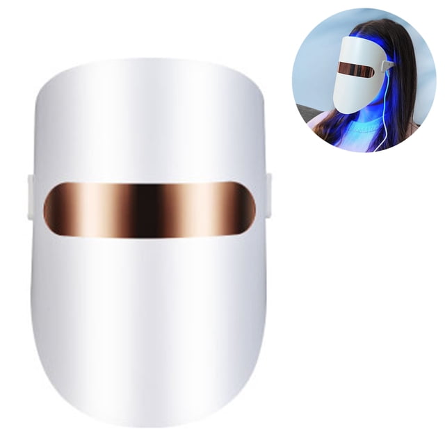 Mascarilla de tratamiento Mascarilla LED Terapia de fotones contra el acné, rejuvenecimiento de la piel Reduce las espinillas y la inflamación con luz azul/roja/naranja Adepaton 220947