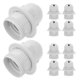 thumbnail image 5 of 10 portalámparas roscados E27 de repuesto para lámparas de escritorio y colgantes, adaptador de enchufe doméstico blanco, 5 of 7