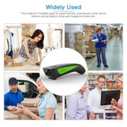 NETUM Bluetooth Mini 1D Barcode Scanner, 3-in-1 Portable Wireless CCD Bar Code Reader for Tablet iPhone Android Windows Mac Pos - C740（Green）
