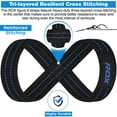 thumbnail image 5 of RDX Anti Slip Men Cotton Blue Weight Lifting Straps, 5 of 8