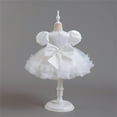 thumbnail image 4 of Girls Dresses Kids Flower Ruffle Beads Toddler Tutu Dresses Bowknot Wedding Pageant Birthday Party Princess Dress Size 2 Y-3 Y, 4 of 7