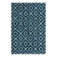thumbnail image 3 of Unique Loom Trellis Shag Collection Area Rug - Ruth (6' x 9' Rectangle Navy Blue/Ivory), 3 of 11