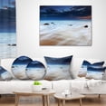 thumbnail image 4 of Designart White Waves Over Moeraki Boulders - Seashore Photo Throw Pillow - 16x16, 4 of 5