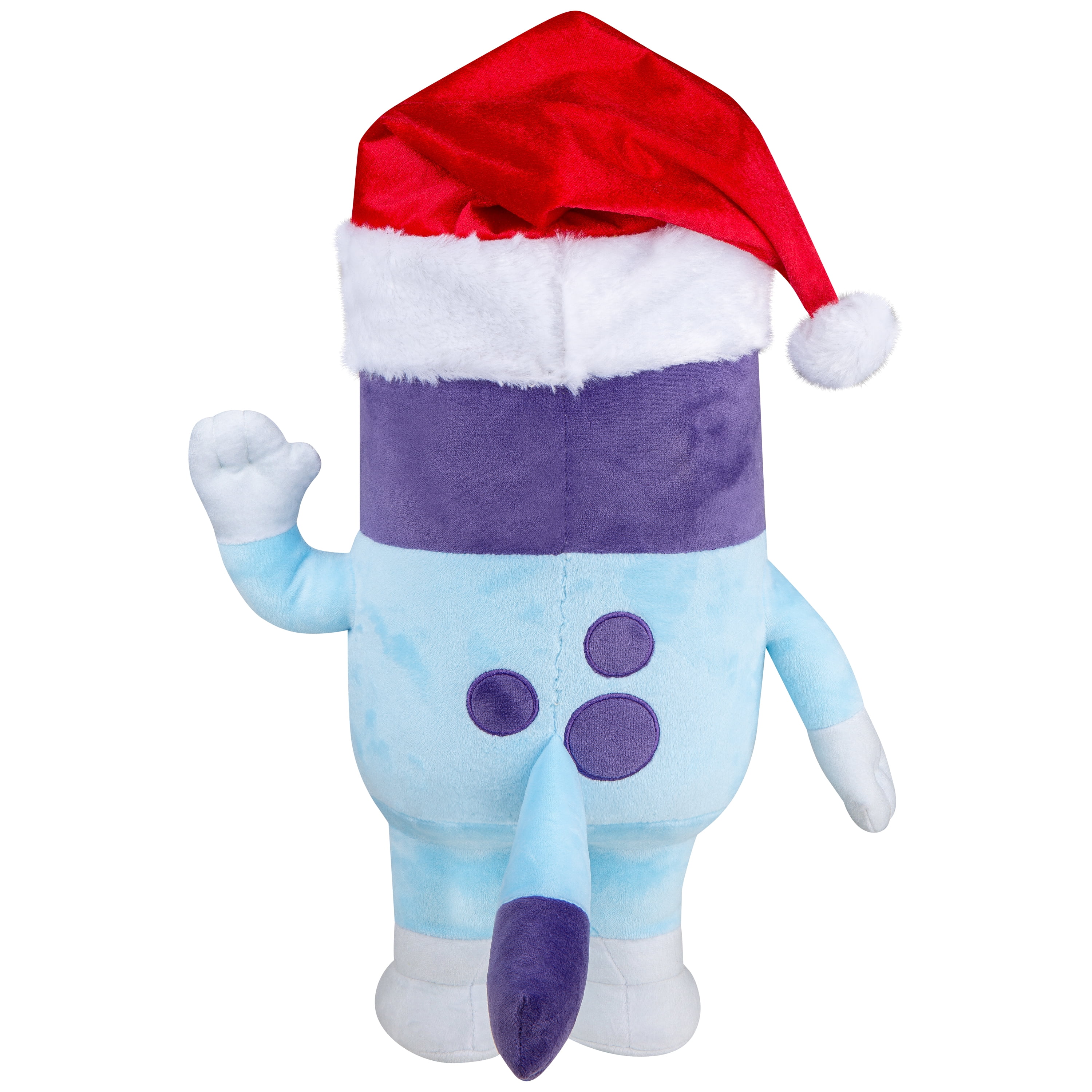 Holiday Greeter Bluey in Santa Hat SM Bluey