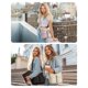thumbnail image 2 of Bolsos bandolera BAGSMART para mujer, bolso de hombro ligero de nailon, organizador de bolsos con múltiples bolsillos para viajar, 2 of 6