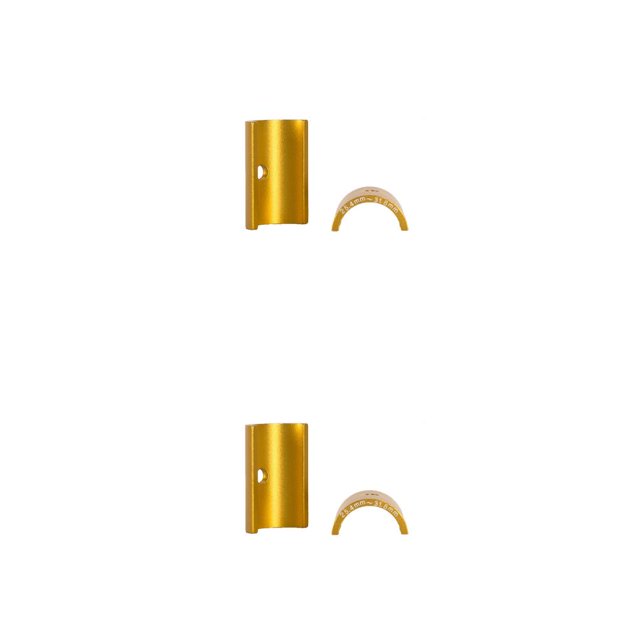 Eigraketly Paquete de 2 manillares de bicicleta conversión Shim Stem reductor adaptador espaciador husillo tubo manga exterior repuesto verde Type6 NO6