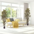 thumbnail image 5 of Pure Garden Set of Two 6FT Artificial Bamboo Trees with Adjustable Leaves, 5 of 7