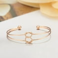 thumbnail image 3 of Gold Tone Bridesmaid Jewelry Set Delicate Knot Chain Alloy Open Bangle Bracelets For Women, 3 of 5