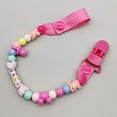 thumbnail image 1 of Cadena para chupete ajustable para bebé, pinza para chupete, juguete para bebé, pegamento para dientes, cadena anticaída, cuerda con letras, 1 of 1