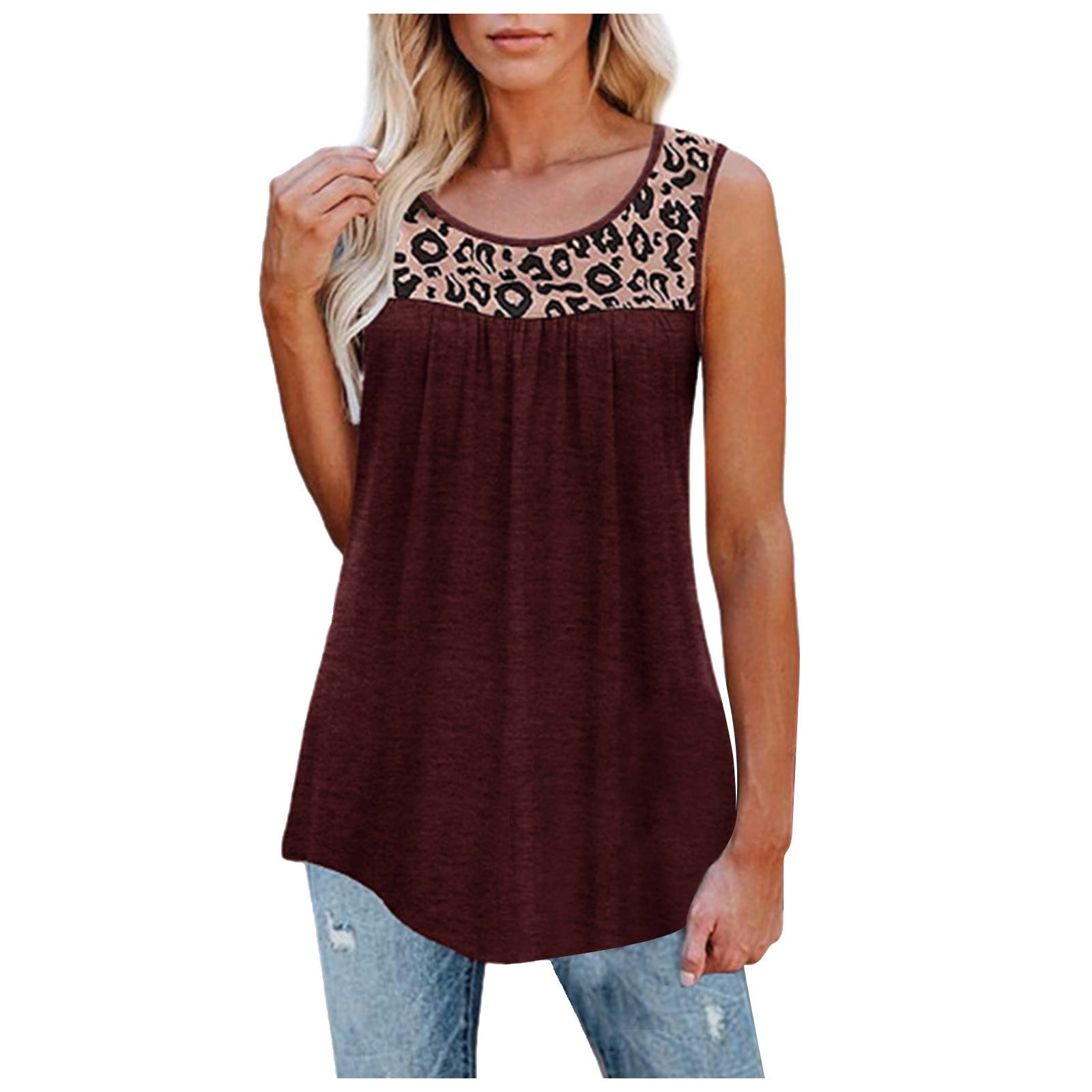 Womens Tank Tops Loose Fit Summer Lace Halter Tops Sleeveless