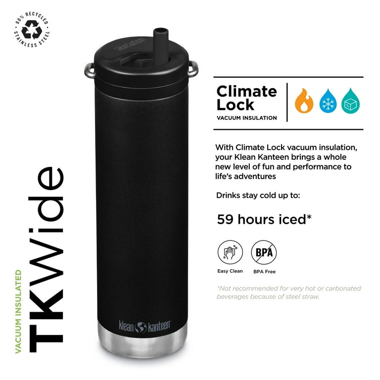 Klean Kanteen TKWide Insulated Water Bottle with Twist Cap