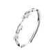 thumbnail image 2 of Anillo de propuesta Sonducket de plata de ley 925 ajustable para mujer rama de hoja espina, 2 of 6