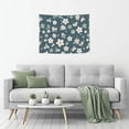 thumbnail image 6 of Bingfone Blue Flower Tapestry Wall Hanging Decor For Living Room Bedroom Dorm Classroom Office Decor 29x37 Inch, 6 of 9