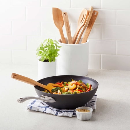 Calphalon Hard Anodized 10.5” Nonstick Flat-Bottom Wok