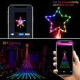 thumbnail image 5 of Outdoor Christmas Decorations Lights, 12FT 344 LEDs Color Changing Smart Waterfall Christmas Tree Lights with Remote & Sync Music, LED String Lights Outdoor Waterproof for Party Wedding Xmas Decor, 5 of 7