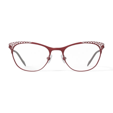 Laura Ashley Women's Anne Cat Eye Prescription Eyeglasses with Case, Anne