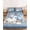 Lake Blue, variant on Full Size Fitted Sheet Set - Coastal Fall 3 Piece Bedding Sets 16" Deep Pocket Fitted Sheet with 2 Pillowcases, Thanksgiving Blue Pumpkins Coral Starfish Brushed Microfiber Hotel Luxury Bed Sheets