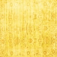 thumbnail image 1 of Ahgly Company Machine Washable Indoor Square Persian Yellow Traditional Area Rugs, 7' Square, 1 of 4